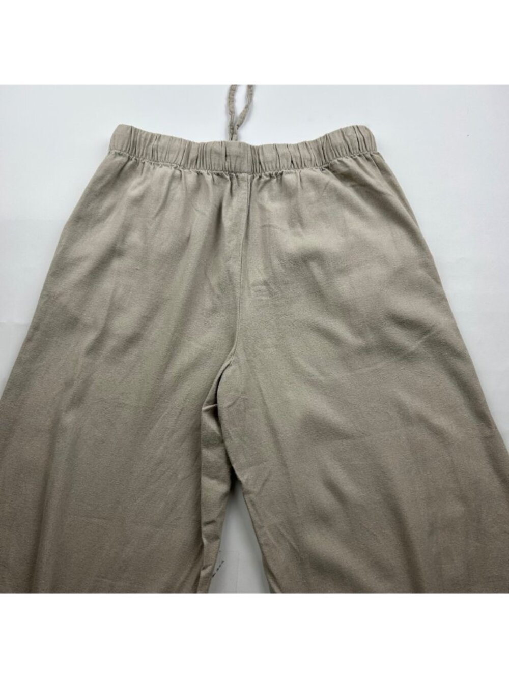 Rewash Natural Linen Blend Wide Leg Lounge Pant L - Picture 6 of 6